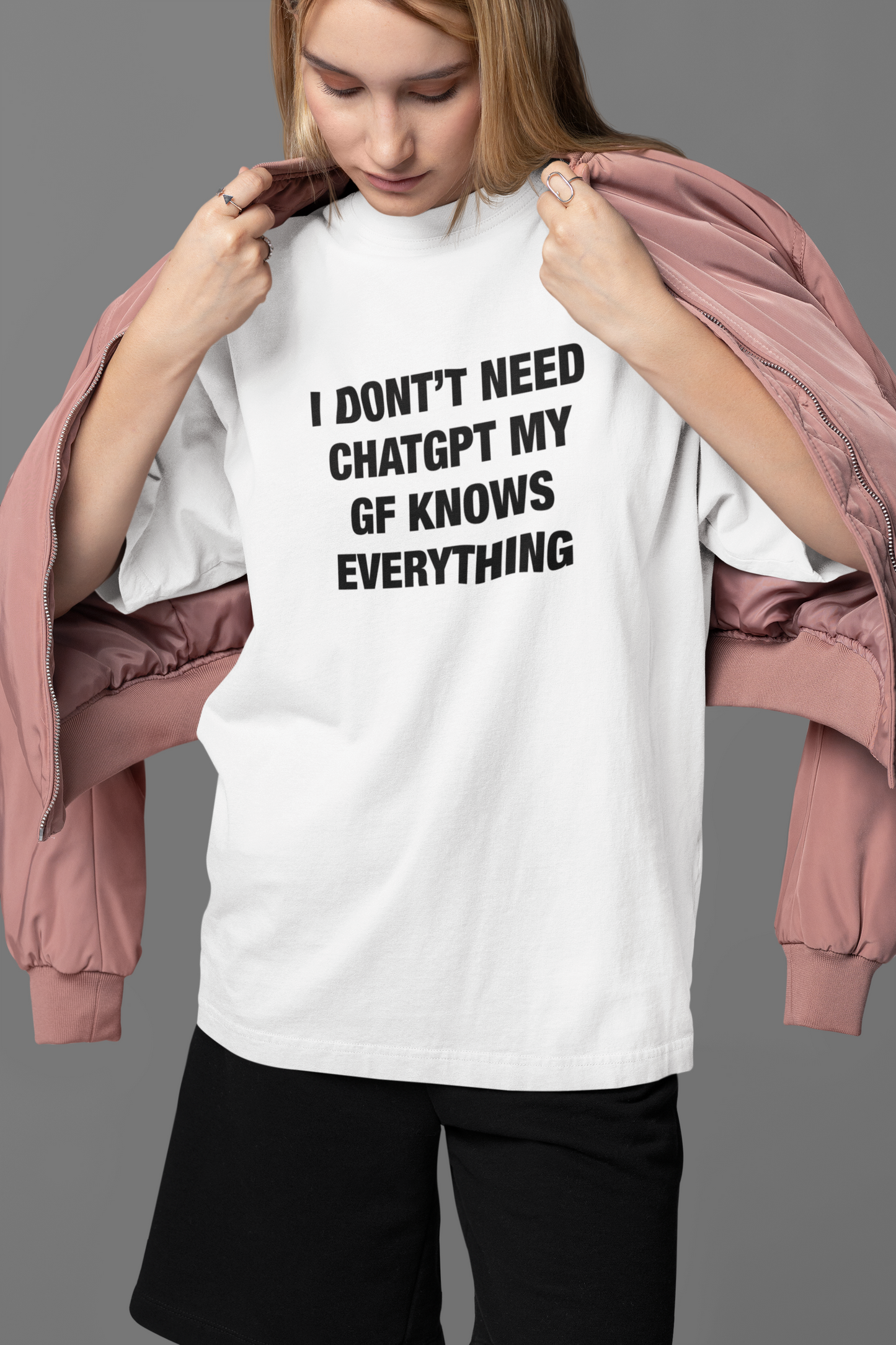 My GF Knows Everything Oversized Tee